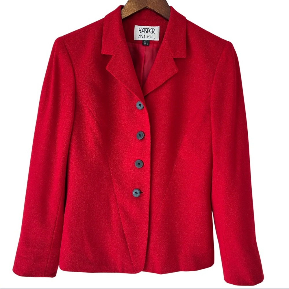 WOOL Blazer Waist length Tailored Fit Fully Lined office professional
